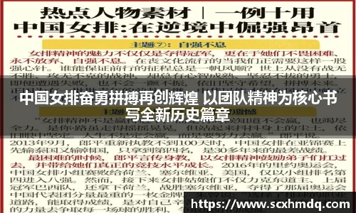 中国女排奋勇拼搏再创辉煌 以团队精神为核心书写全新历史篇章